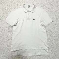 80s USA製 IZOD LACOSTE ラコステ ポロシャツ 白 ホワイトのサムネイル