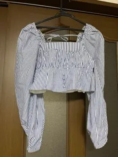 snidel スナイデル シャツ クロップドトップス