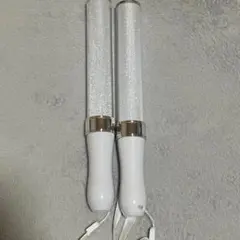キンブレ同じサイズ、ペンライト、LED、15色カラー、２本セット新品「シルバー」