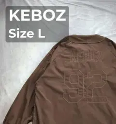 【人気】KEBOZ ベースボールシャツ 刺繍ロゴ L ケボズ 長袖のサムネイル