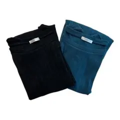 【まとめ売り】Honeysボートネックリブ　綿100% 長袖 2点　M