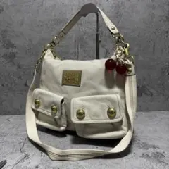 Coach Y2K Poppy Leather Shoulder Bag