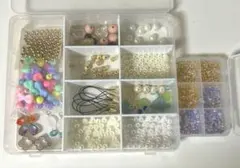 【ケース付き】ビーズ アクセサリーパーツ　まとめ売り