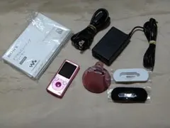 SONY WALKMAN NW-E052 ピンク 本体 + 充電台兼用スピーカーのサムネイル