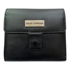 美品DOLCE&GABBANAコンパクトウォレットBLACK ユニセックスのサムネイル