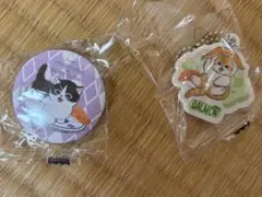 モフサンド　くら寿司　ビッくらポン　ラバーチャーム　缶バッジ　サーモン　ガチャ