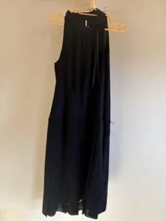 黒 ノースリーブ ロングワンピース　パーティードレス