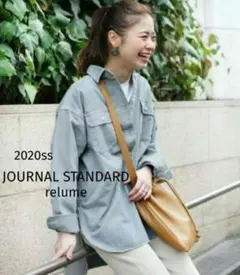 美品✤ジャーナルスタンダードレリューム✤コットン製品染めビッグシャツジャケット
