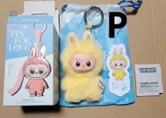 LABUBU PIN FOR LOVE イニシャルラブブ アルファベット P