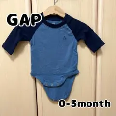 GAPbaby 0-3ヶ月 ロンパース ボディスーツ 青・ネイビー