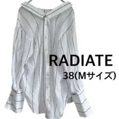 ⭐︎美品⭐︎【ラディエイト】ストライプスキッパー オーバーサイズブラウス Mサイズのサムネイル