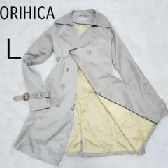 ORIHICAオリヒカベージュ レディースダブルブレスト トレンチコートＬ
