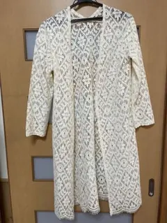 レースロングカーディガン