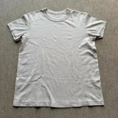 【美品】ユニクロユー クルーネックTシャツ XL ベージュ レディース