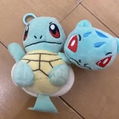 ゼニガメ ぬいぐるみマスコット ストラップ付きフシギダネぬいぐるみバンド