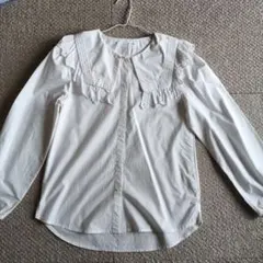 ZARA フリル襟 長袖シャツ 13-14歳 　卒業式　発表会　フォーマル