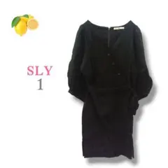 /『スライ』オールインワン 黒 ラップ バルーン袖 ショートパンツ 半袖Vネックのサムネイル