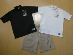 上下３枚【Ｍ】スリーポイント 3PT バスケット ポロシャツ チノパン バスケ