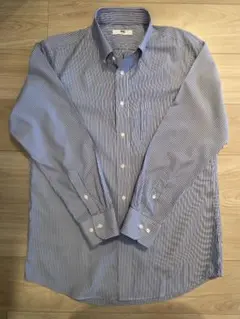 UNIQLO ストライプ 長袖シャツ Lサイズ