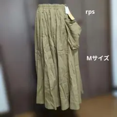 新品☆カーキ色 フレアスカートのサムネイル