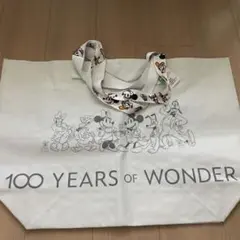 レア！香港ディズニーランド　100周年ミッキーミニー　ショッピングバッグ　M