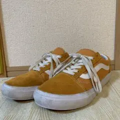 VANS OLD SCHOOL オレンジ スエード スニーカー