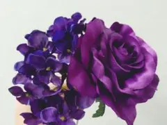 フラメンコ　フローレス　紫　髪飾り　花　パープルのサムネイル
