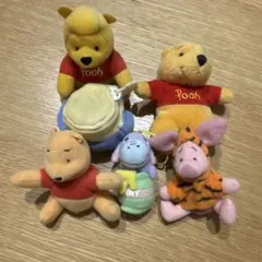 くまのプーさん マスコット5体セット