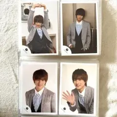 平野紫耀　ジュニア時代　公式写真4枚　Jロゴ