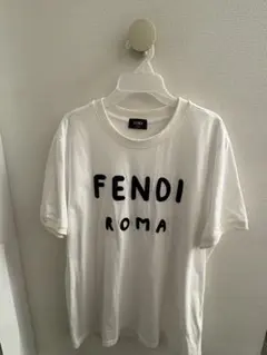 FENDI ROMA ロゴ 刺繍 Tシャツ ホワイトのサムネイル