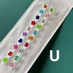 耳ツボジュエリー　20粒　お花　ストーン　カラフル