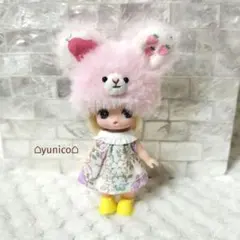 ぷちリカちゃん ネズミちゃんのかぶりもの アウトフィット 帽子