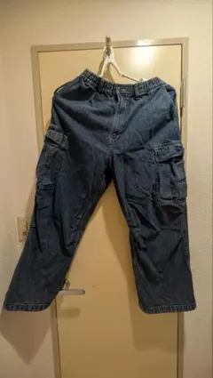 GU カーゴパンツ M デニムブルー