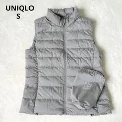 UNIQLO ユニクロ ウルトラライトダウン ベスト グレー S 耐久撥水加工