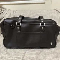 美品イーストボーイスクールバッグ　合皮バック　定番　ブラウン