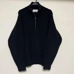 アーバンリサーチSandy Label 黒ハーフジップセータータートルネック