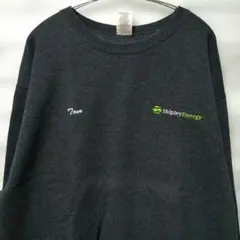 JERZEES 刺繍 ダークグレー スウェット L トレーナー USA古着
