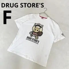 ドラッグストアーズ 大きいサイズ オーバーサイズ Tシャツ ホワイト F