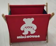 MICKI 赤い木製収納ボックス おもちゃケース ミッキィ社 - メルカリ