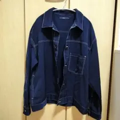 Ciaopanic　ステッチジャケット　トラックジャケット　ネイビー　ボタン　L