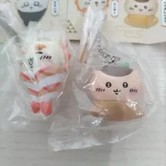 ちいかわ寿司フィギュアキーホルダー シーサー　くりまんじゅう