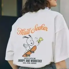 新品 PEANUTS SNOOPY ピーナッツ スヌーピー 半袖 Tシャツ ①のサムネイル