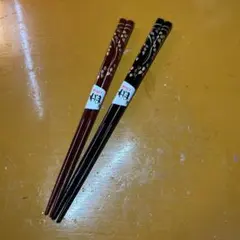 輪島塗 夫婦箸 2膳セット 金蒔絵 伝統工芸品のサムネイル