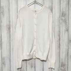 ユニクロ UNIQLO　(M)　UVカット クルーネックカーディガン