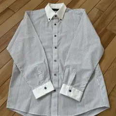 卒業式　ストライプフォーマルシャツ 160