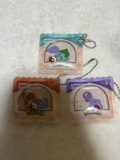 ポケモンセンター　フシギダネ　ヒトカゲ　フワンテ　メタモン　ストラップコメダ珈琲