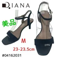 DIANA ブラック ストラップサンダル M