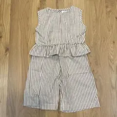 春夏用　ペアマノン　ベビー　セットアップ　ストライプ　　90cm