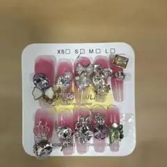 れ*ー様 ピンクグラデーションネイルチップセット