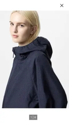 新品未使用　ユニクロ　ポケッタブルUVカットパーカ　M ネイビー